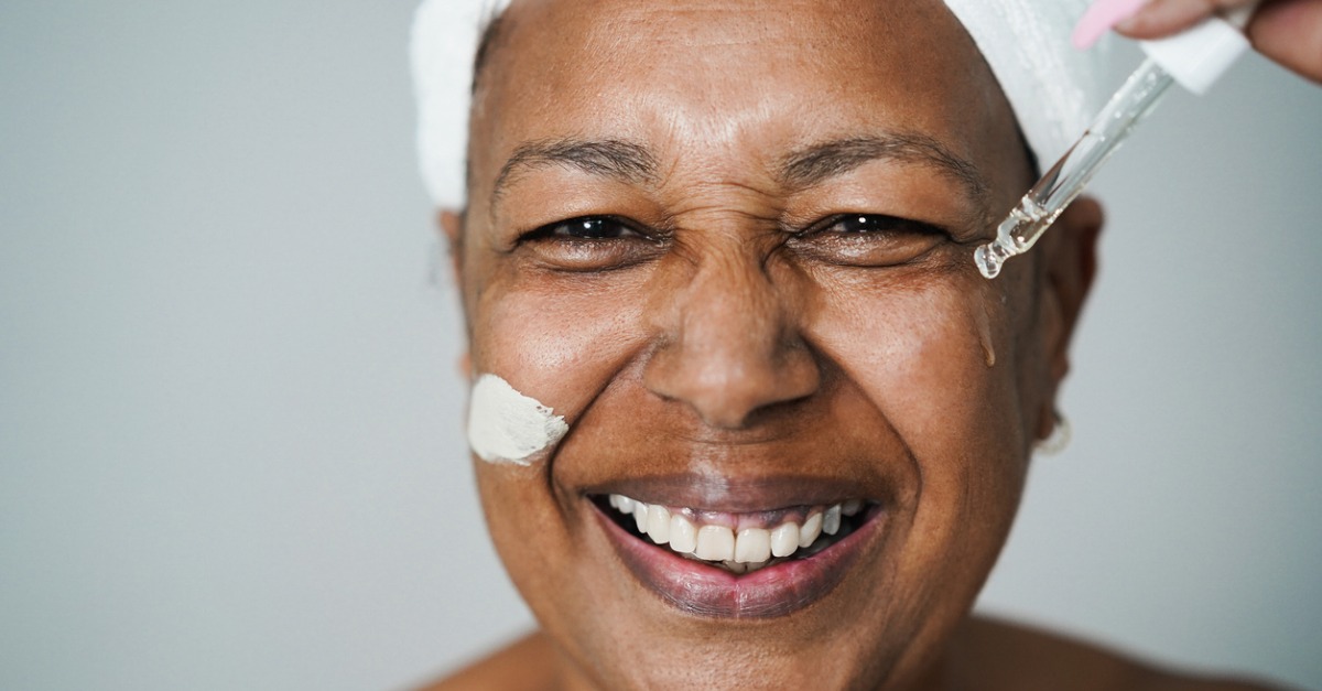 Dermatologist examining patient skin health